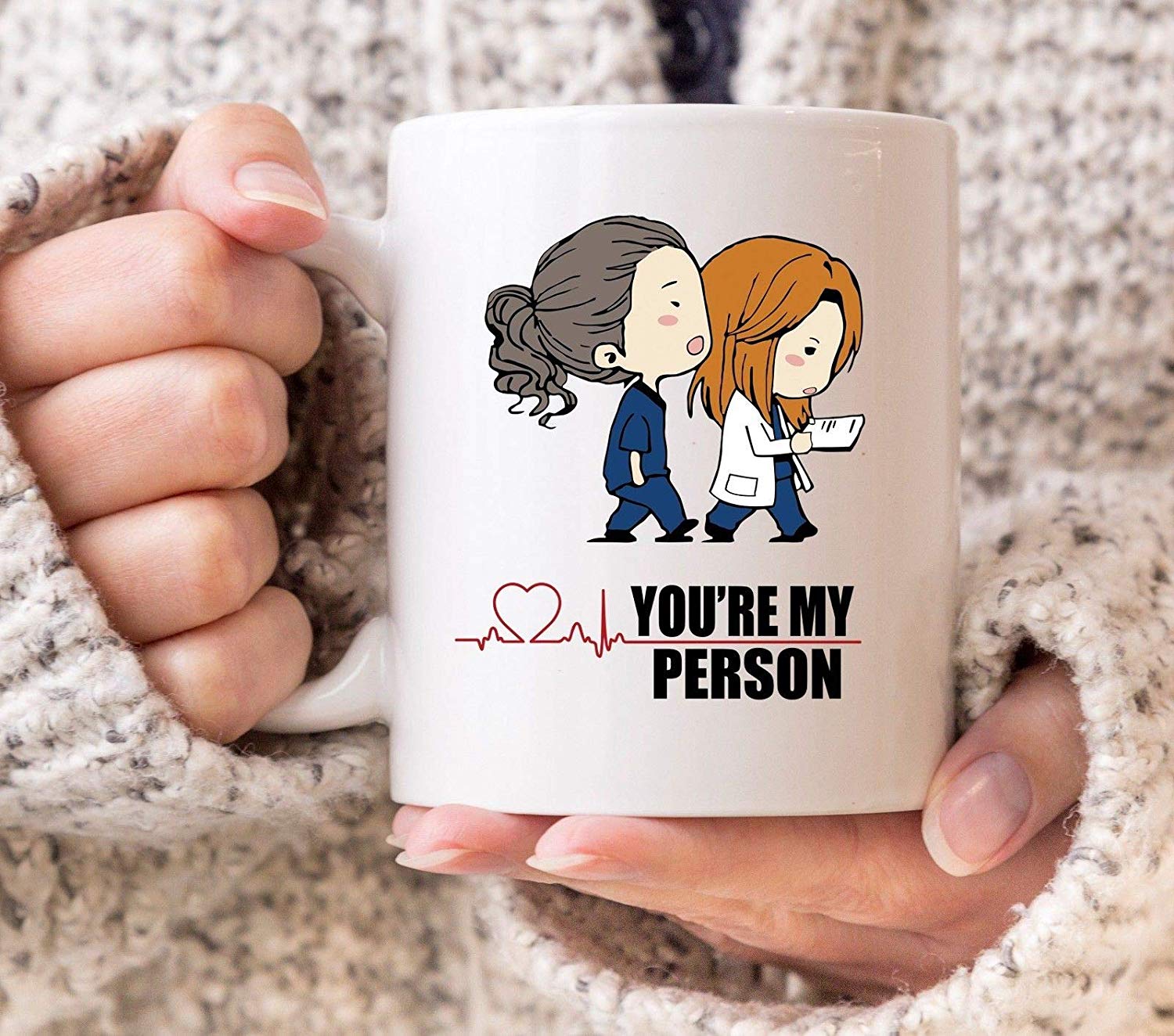 You're My Person Grey's Anatomy Nurse Doctor Meredith Cristina YANG Su   Funny Author Mug