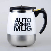 Load image into Gallery viewer, Caneca de café sterring automático caneca de café de aço inoxidável magnética capa leite misturando canecas elétrica preguiçoso inteligente abanador xícara de café e canecas
